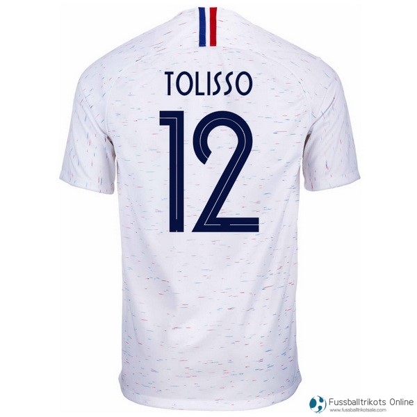 Frankreich Trikot Auswarts Tolisso 2018 Weiß Fussballtrikots Günstig